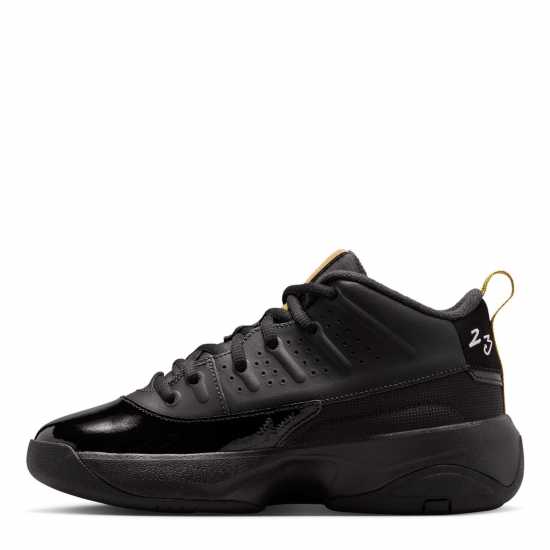 Air Jordan Kids' Max Aura Basketball Trainers Black/Mtllc Gld 