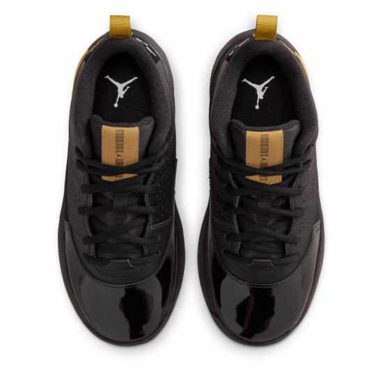 Air Jordan Kids' Max Aura Basketball Trainers Black/Mtllc Gld 