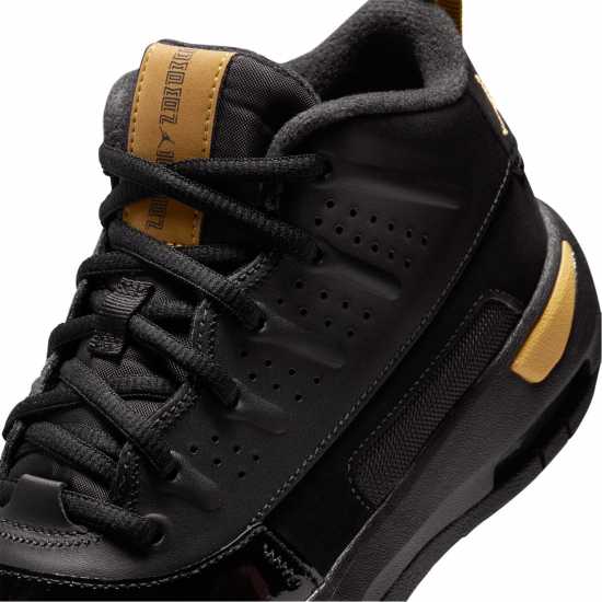 Air Jordan Kids' Max Aura Basketball Trainers Black/Mtllc Gld 