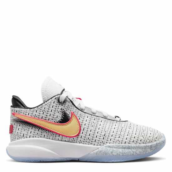 Nike Lebron Xx Jnr Basketball Shoes White/Gold/Blk - Мъжки баскетболни маратонки