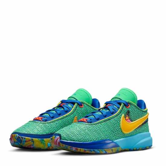 Nike Lebron Xx Jnr Basketball Shoes Green/Gold Мъжки баскетболни маратонки