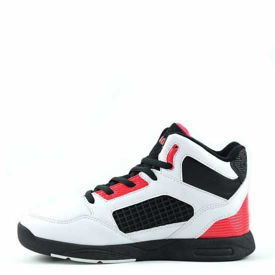 Shaq Bankshot Juniors Basketball Trainers White/Black/Red Детски маратонки