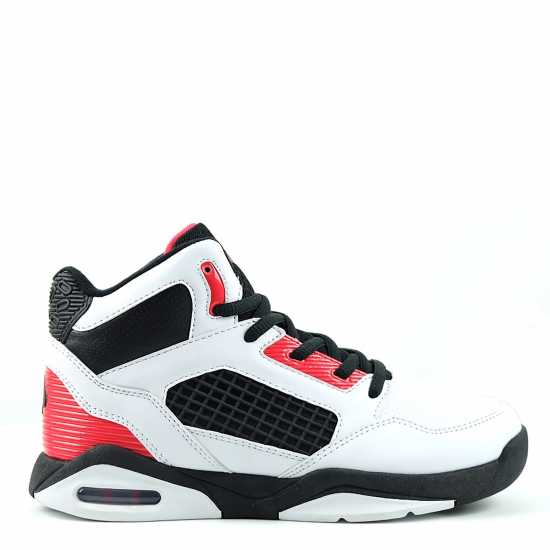 Shaq Bankshot Juniors Basketball Trainers White/Black/Red Детски маратонки