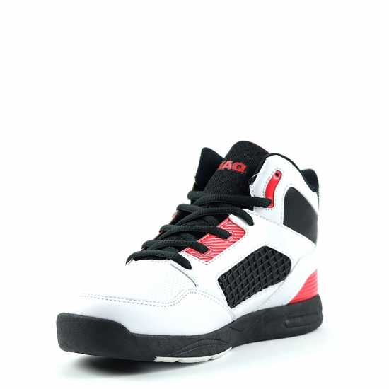 Shaq Bankshot Juniors Basketball Trainers White/Black/Red Детски маратонки