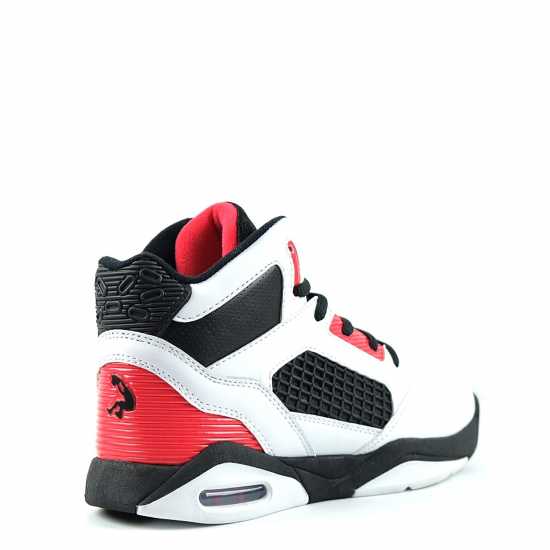 Shaq Bankshot Juniors Basketball Trainers White/Black/Red Детски маратонки