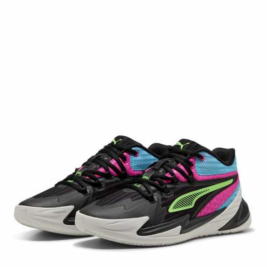 Puma Dagger Jr Basketball Trainers Unisex Kids Черно/Розово Детски маратонки
