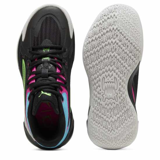 Puma Dagger Jr Basketball Trainers Unisex Kids Черно/Розово Детски маратонки