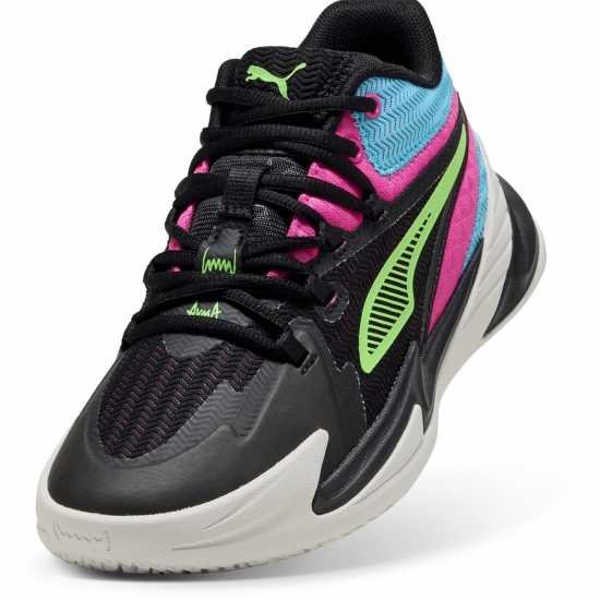 Puma Dagger Jr Basketball Trainers Unisex Kids Черно/Розово Детски маратонки