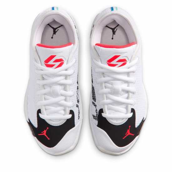 Air Jordan Kids' Basketball Trainers White/Red 