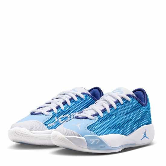 Air Jordan Kids' Basketball Trainers White/Blue 
