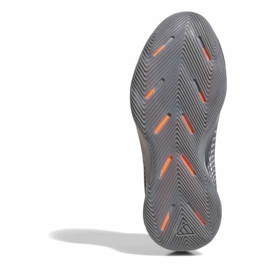 Adidas Unisex Kids' A Edwards Basketball Trainers Iron/Blk/Org 