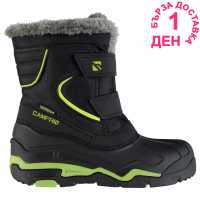 Campri Детски Ботуши За Сняг Snow Boots Juniors Black/Green Детски апрески