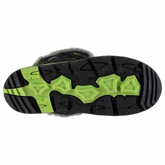 Campri Детски Ботуши За Сняг Snow Boots Juniors Black/Green Детски апрески