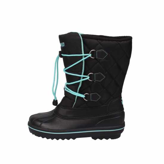 Campri Детски Апрески Snow Drift Junior Snow Boots Black/Turq - Детски апрески