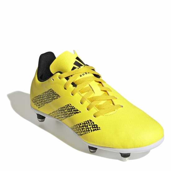 Adidas Junior Soft Ground Rugby Boots Yellow/Black Ръгби