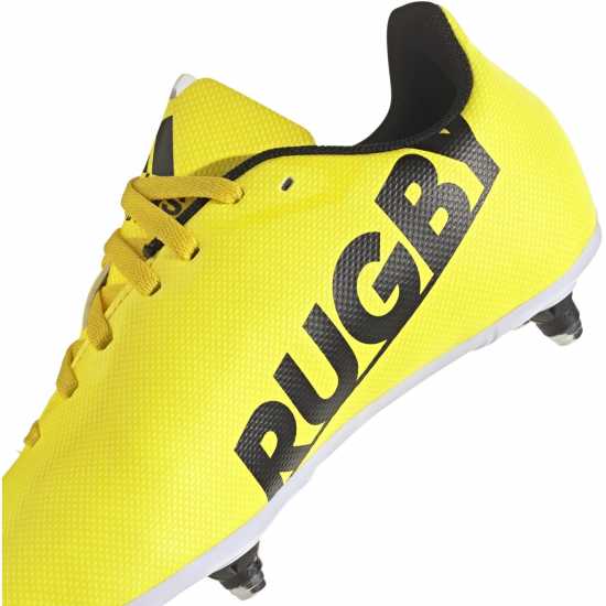 Adidas Junior Soft Ground Rugby Boots Yellow/Black Ръгби