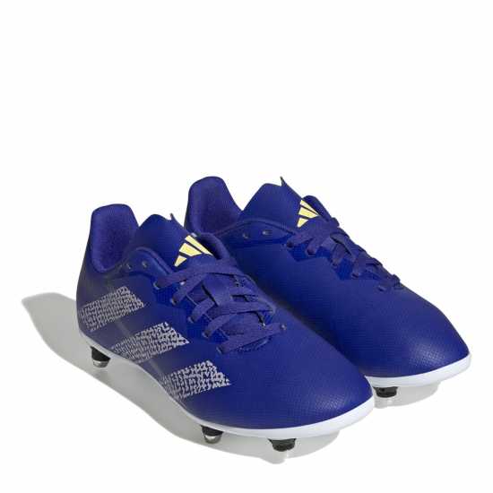 Adidas Junior Soft Ground Rugby Boots Blue/Silver Ръгби