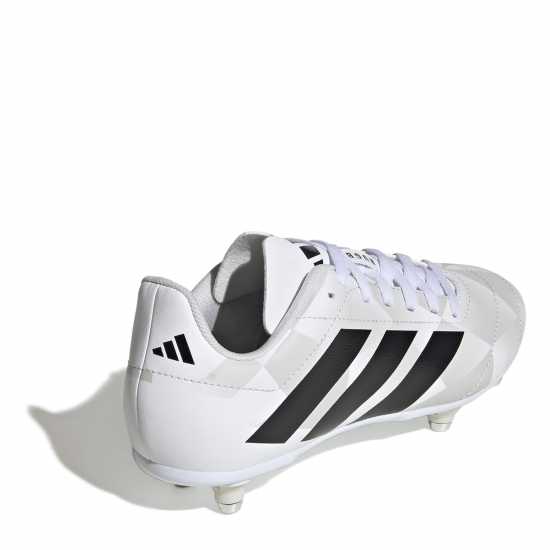 Adidas Junior Soft Ground Rugby Boots Бяло/Черно Adidas Junior Soft Ground Rugby Boots Бяло/Черно