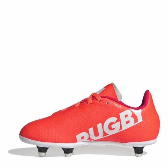 Adidas Junior Soft Ground Rugby Boots Оранжево/Бяло Adidas Junior Soft Ground Rugby Boots Оранжево/Бяло