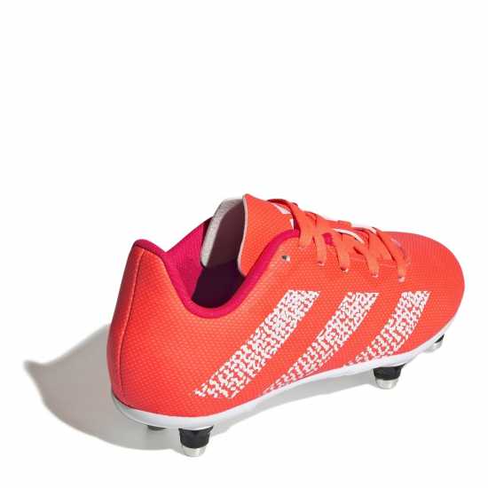 Adidas Junior Soft Ground Rugby Boots Оранжево/Бяло Adidas Junior Soft Ground Rugby Boots Оранжево/Бяло