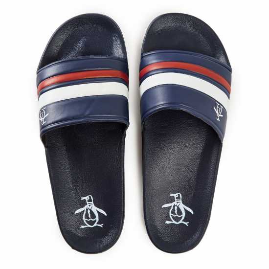 Original Penguin Pier Slide Mens Blue 