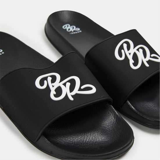 Born Rich Men's Barreca Slider Slippers Чернобял 