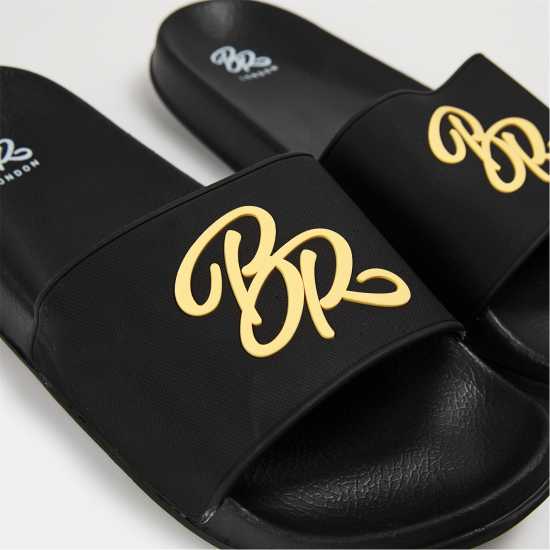 Born Rich Men's Barreca Slider Slippers Черно-жълто 