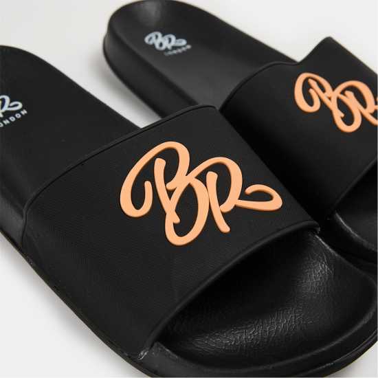 Born Rich Men's Barreca Slider Slippers Чернооранжево 