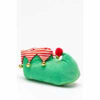 Jingle Bell Elf Slipper Green  Чехли