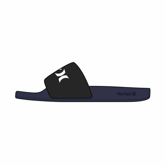 Мъжки Джапанки Hurley 1 Pack Sliders Mens Син/Черен Мъжки сандали и джапанки