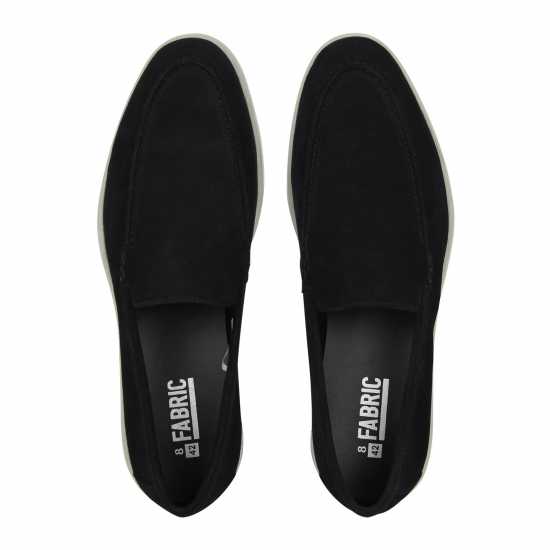 Fabric Suede Loafer Sn99 Black Мъжки обувки