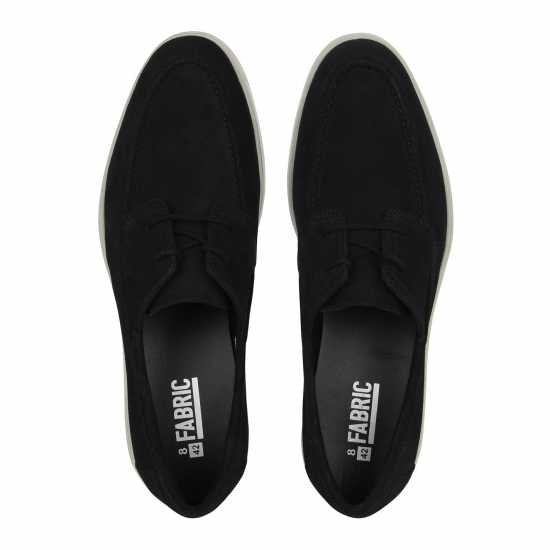 Fabric Suede Lace Up Sn99 Black Мъжки обувки