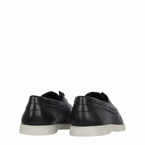 Мъжки обувки Fabric Leather Lace Boat Shoes Mens Черно Fabric Leather Lace Boat Shoes Mens Черно Мъжки обувки