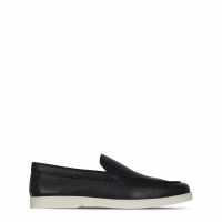 Fabric Leather Loafr Sn99 Black Мъжки обувки
