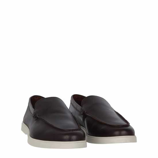 Fabric Leather Loafr Sn99 Oxblood Мъжки обувки