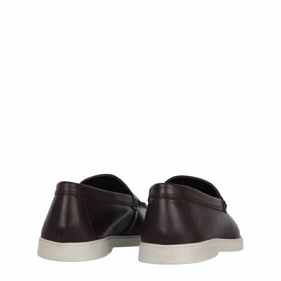 Fabric Leather Loafr Sn99 Oxblood Мъжки обувки