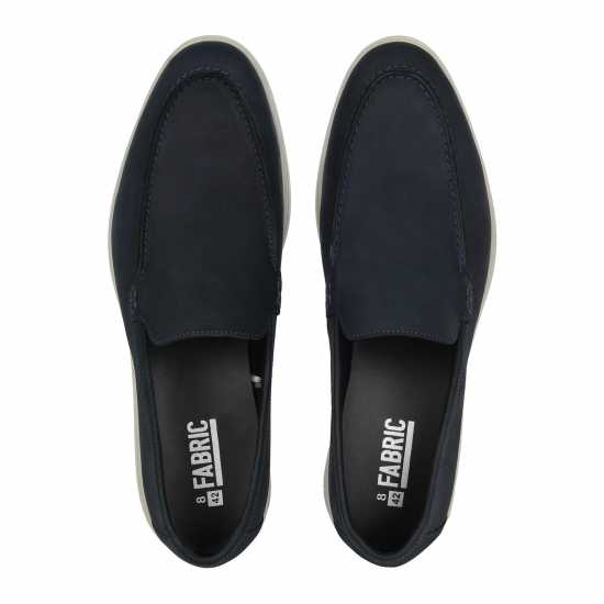 Fabric Leather Loafr Sn99 Navy Мъжки обувки