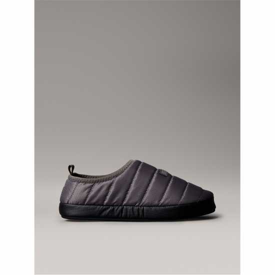 Calvin Klein Ck L Puffer Slipper Sn54 Granite Gry/Blk Calvin Klein Ck L Puffer Slipper Sn54 Granite Gry/Blk