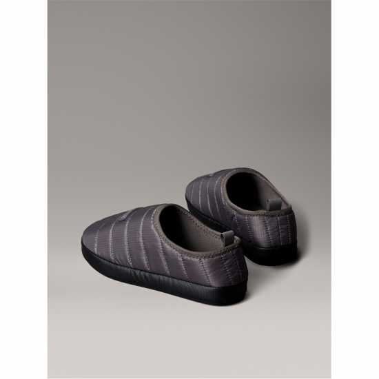 Calvin Klein Ck L Puffer Slipper Sn54 Granite Gry/Blk Calvin Klein Ck L Puffer Slipper Sn54 Granite Gry/Blk