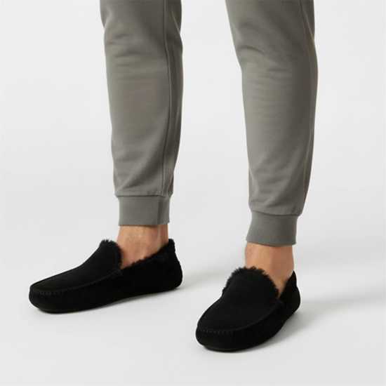 Jack Wills Moccasin Slippers Черно 
