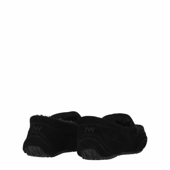Jack Wills Moccasin Slippers Черно 