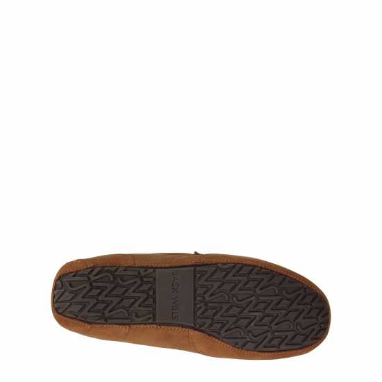 Чехли Jack Wills Moccasin Slippers Кафяво Jack Wills Moccasin Slippers Кафяво Чехли