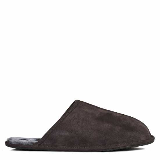 Dune London Forage Moccasin Slippers Grey Suede 297 - Чехли