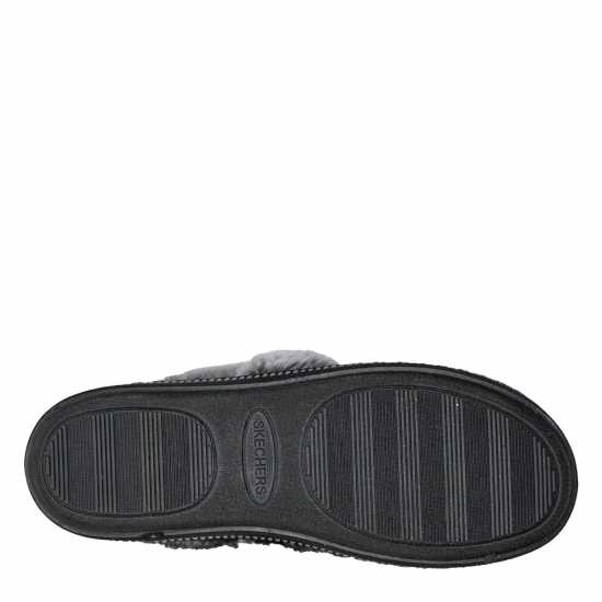Skechers Women's Cozy Campf Full Fit Slippers Black 
