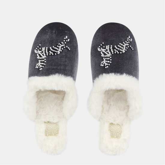 Biba Biba Emb Mule  Ld54 Zebra 