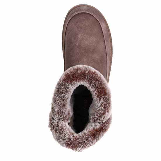 Skechers Cozy Campfire Full Fit Slippers Womens Dark Taupe 