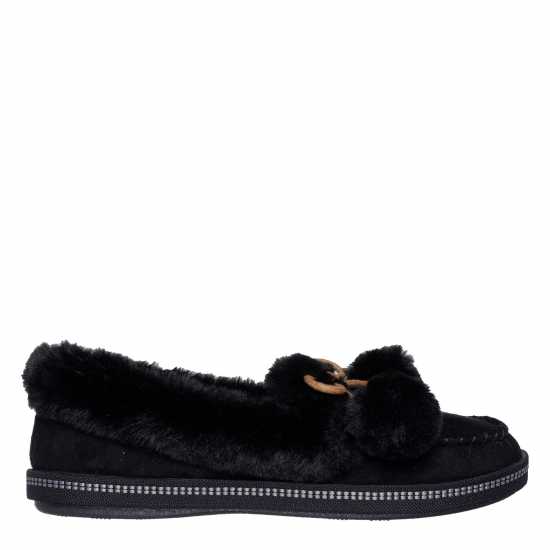 Skechers Women's Cozy Campf Slippers Black Skechers Women's Cozy Campf Slippers Black