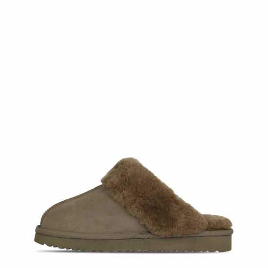 Jack Wills Mule Slippers Ladies Хаки Jack Wills Mule Slippers Ladies Хаки
