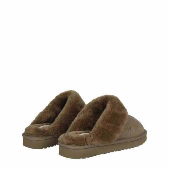 Jack Wills Mule Slippers Ladies Хаки Jack Wills Mule Slippers Ladies Хаки