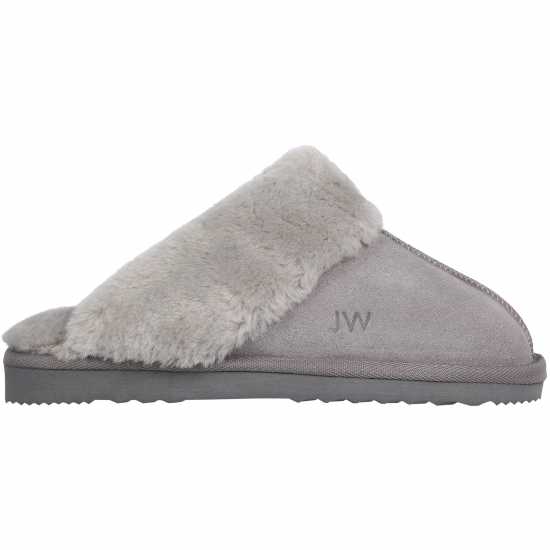 Jack Wills Mule Slippers Сиво Чехли